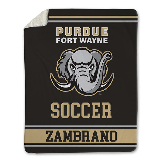 PFW - NCAA Men's Soccer : Julian Zambrano - Blanket-0