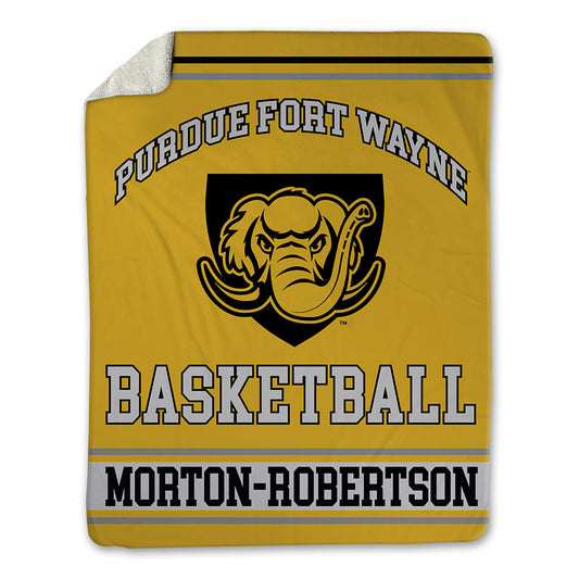 PFW - NCAA Men's Basketball : Quinton Morton-Robertson - Blanket-0