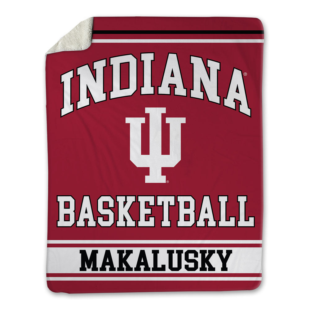 Indiana - NCAA Women's Basketball : Maya Makalusky - Blanket-0