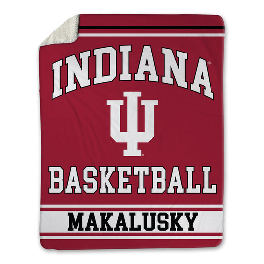 Indiana - NCAA Women's Basketball : Maya Makalusky - Blanket-0