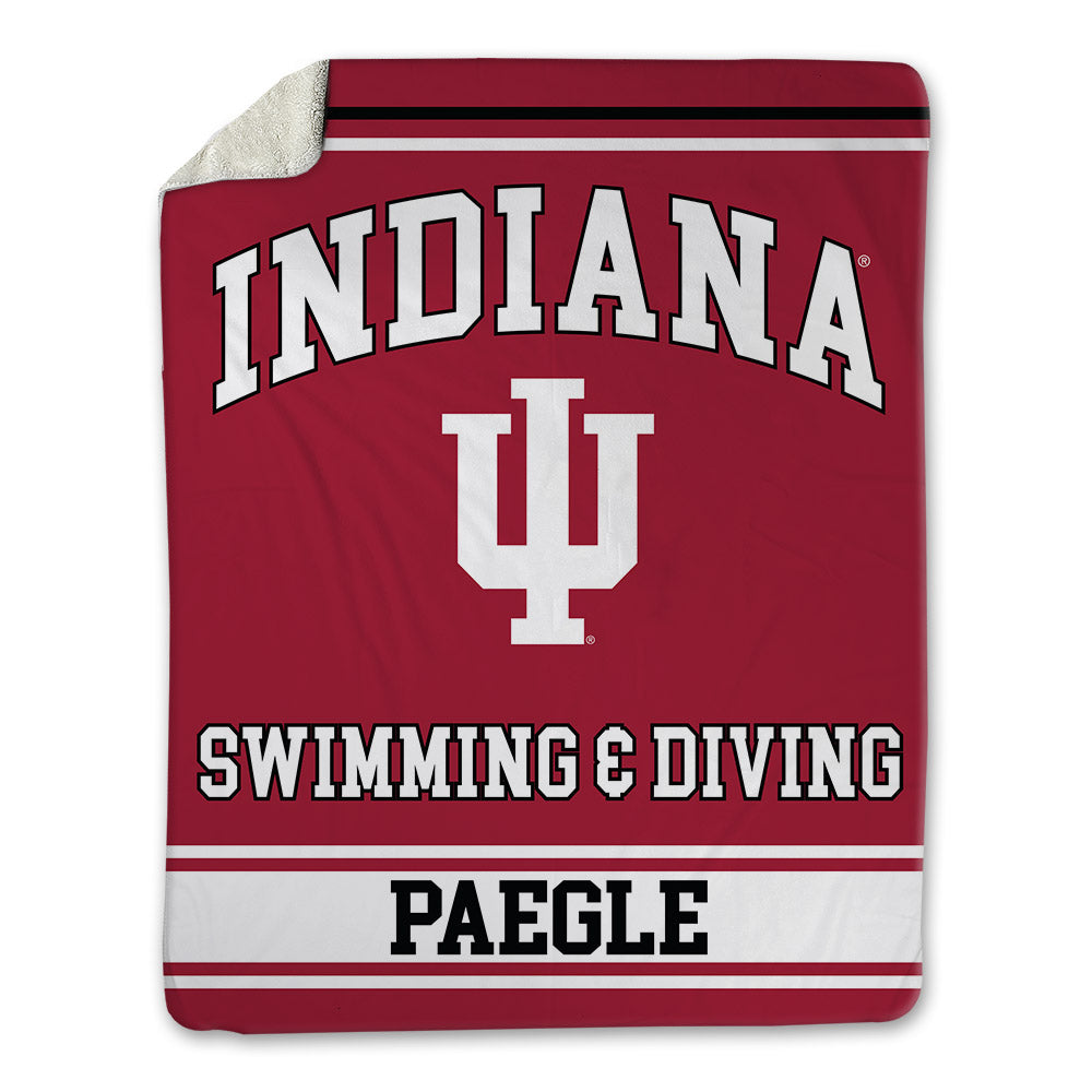 Indiana - NCAA Men's Swimming & Diving : Lukas Paegle - Blanket-0