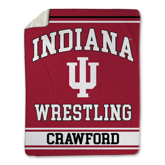 Indiana - NCAA Wrestling : Christopher Crawford - Blanket-0