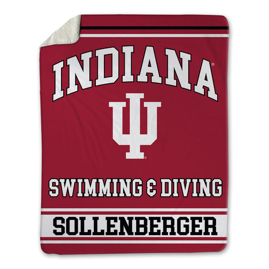 Indiana - NCAA Men's Swimming & Diving : Joshua Sollenberger - Blanket-0