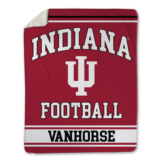 Indiana - NCAA Football : Solomon Vanhorse - Blanket-0