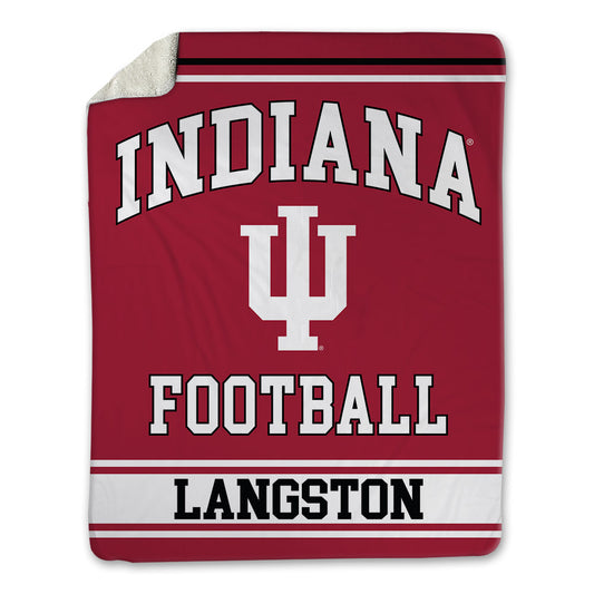 Indiana - NCAA Football : Mark Langston - Blanket-0