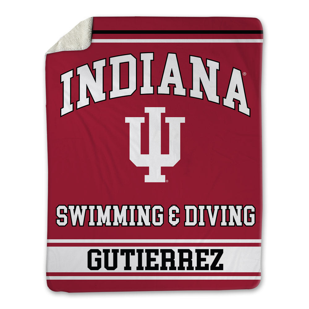 Indiana - NCAA Women's Swimming & Diving : Luci Gutierrez - Blanket-0