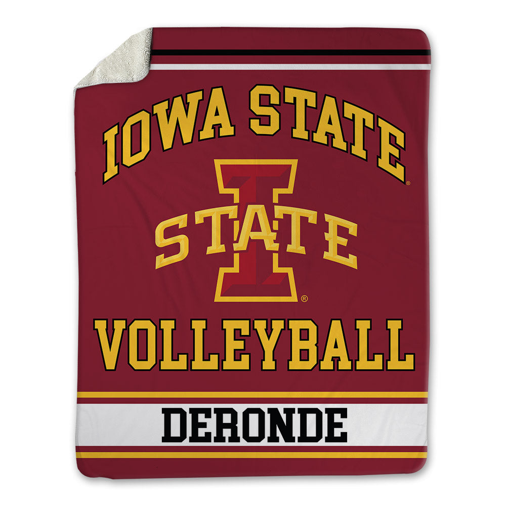 Iowa State - NCAA Women's Volleyball : Faith DeRonde - Blanket-0