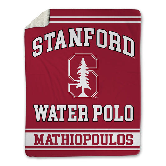 Stanford - NCAA Men's Water Polo : Konstantinos Mathiopoulos - Blanket-0