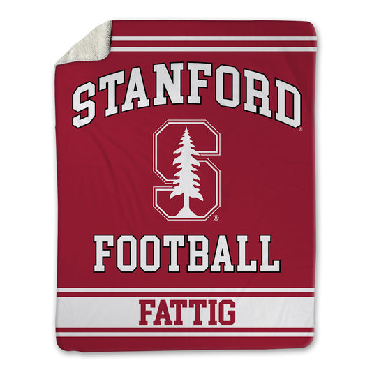 Stanford - NCAA Football : Nicholas Fattig - Blanket-0