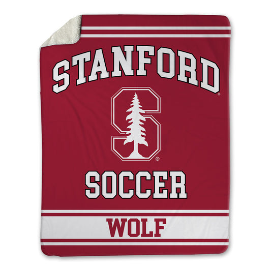 Stanford - NCAA Women's Soccer : Maryn Wolf - Blanket-0