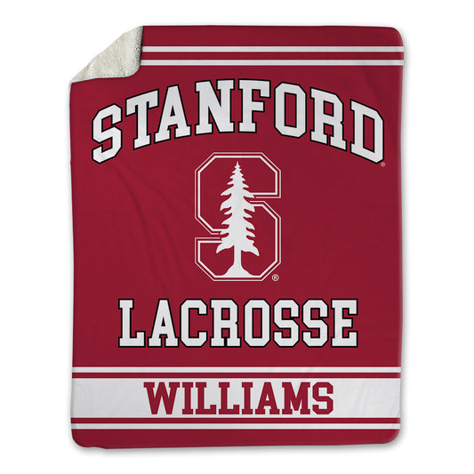 Stanford - NCAA Women's Lacrosse : Peep Williams - Blanket-0