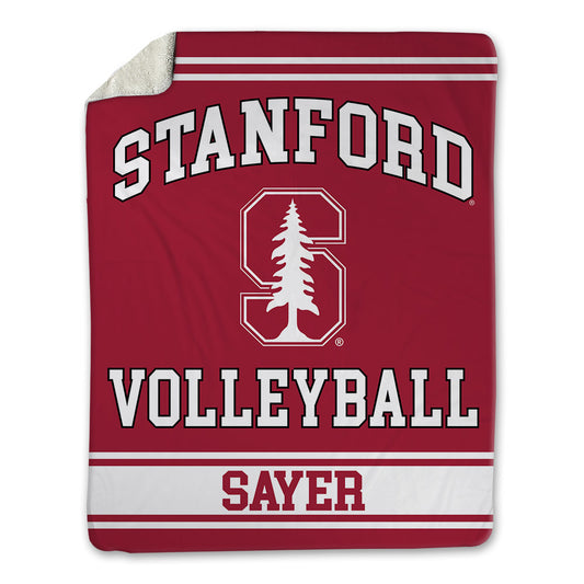 Stanford - NCAA Women's Volleyball : Erika Sayer - Blanket-0
