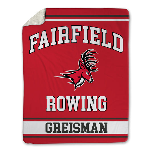 Fairfield - NCAA Women's Rowing : Lucienne Greisman - Blanket-0