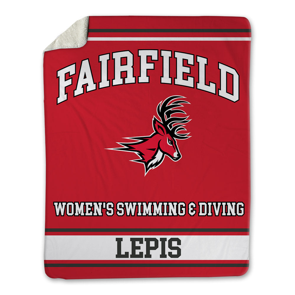 Fairfield - NCAA Women's Swimming & Diving : Ella Lepis - Blanket-0