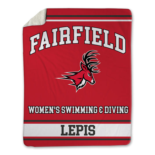 Fairfield - NCAA Women's Swimming & Diving : Ella Lepis - Blanket-0
