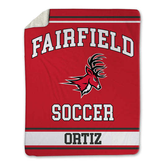 Fairfield - NCAA Men's Soccer : Cristian Ortiz - Blanket-0
