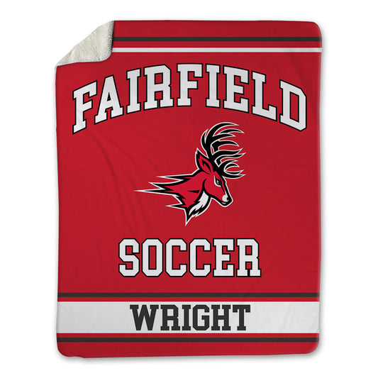 Fairfield - NCAA Women's Soccer : Catherine Wright - Blanket-0