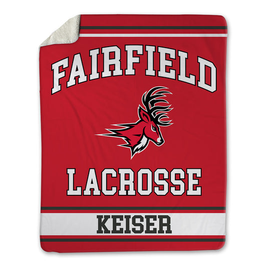 Fairfield - NCAA Men's Lacrosse : Evan Keiser - Blanket-0