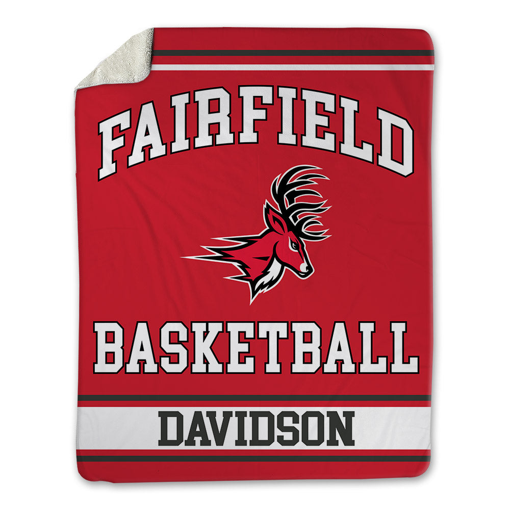 Fairfield - NCAA Men's Basketball : Luke Davidson - Blanket-0