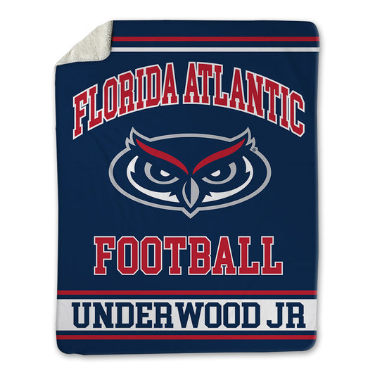 FAU - NCAA Football : Tremonte Underwood Jr - Blanket-0