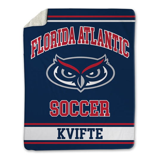 FAU - NCAA Men's Soccer : Noah Kvifte - Blanket-0