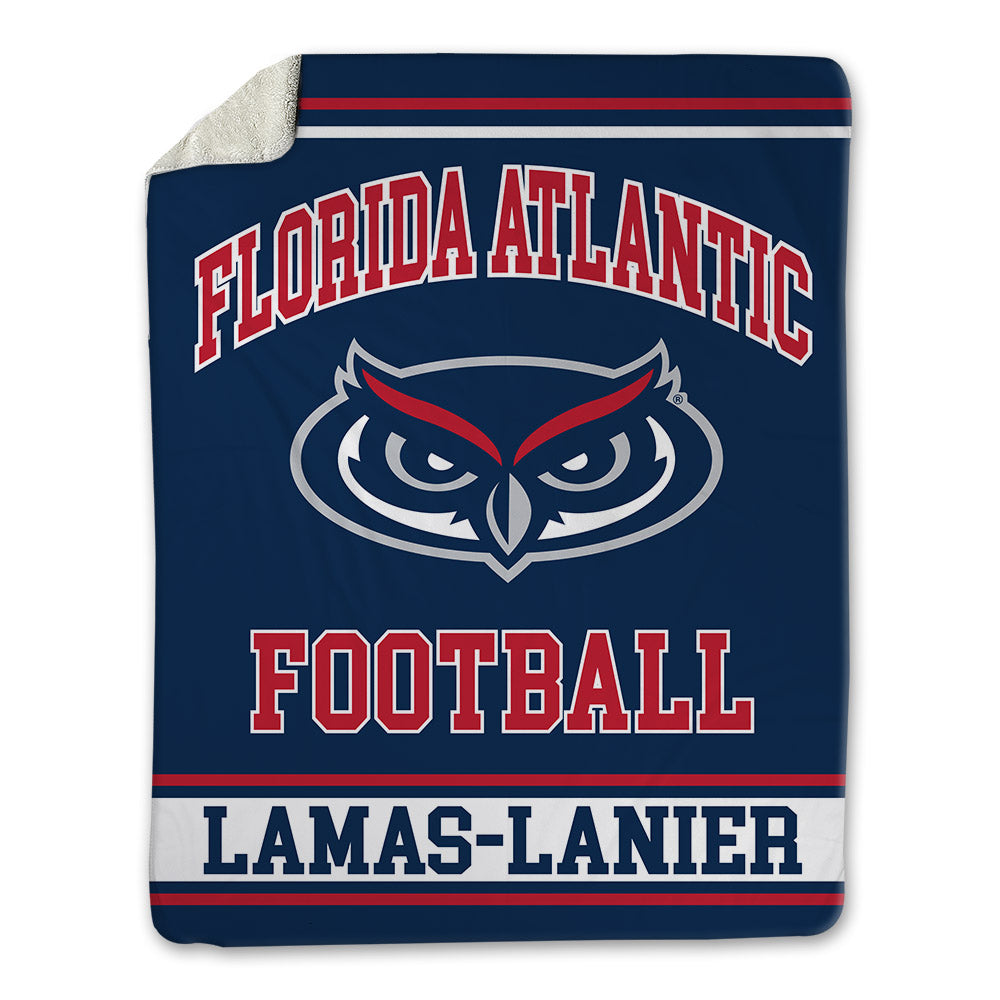 FAU - NCAA Football : Courtney Lamas-Lanier - Blanket-0