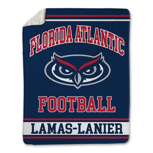 FAU - NCAA Football : Courtney Lamas-Lanier - Blanket-0