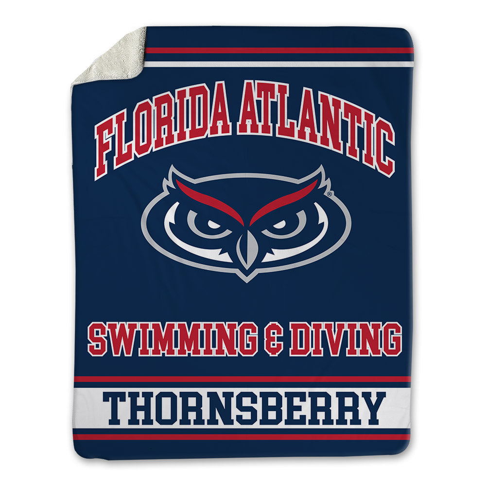 FAU - NCAA Men's Swimming & Diving : Logan Thornsberry - Blanket-0