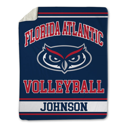 FAU - NCAA Women's Volleyball : Isabella Johnson - Blanket-0