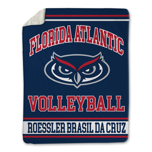 FAU - NCAA Women's Volleyball : Ana Paula Roessler Brasil da Cruz - Blanket-0
