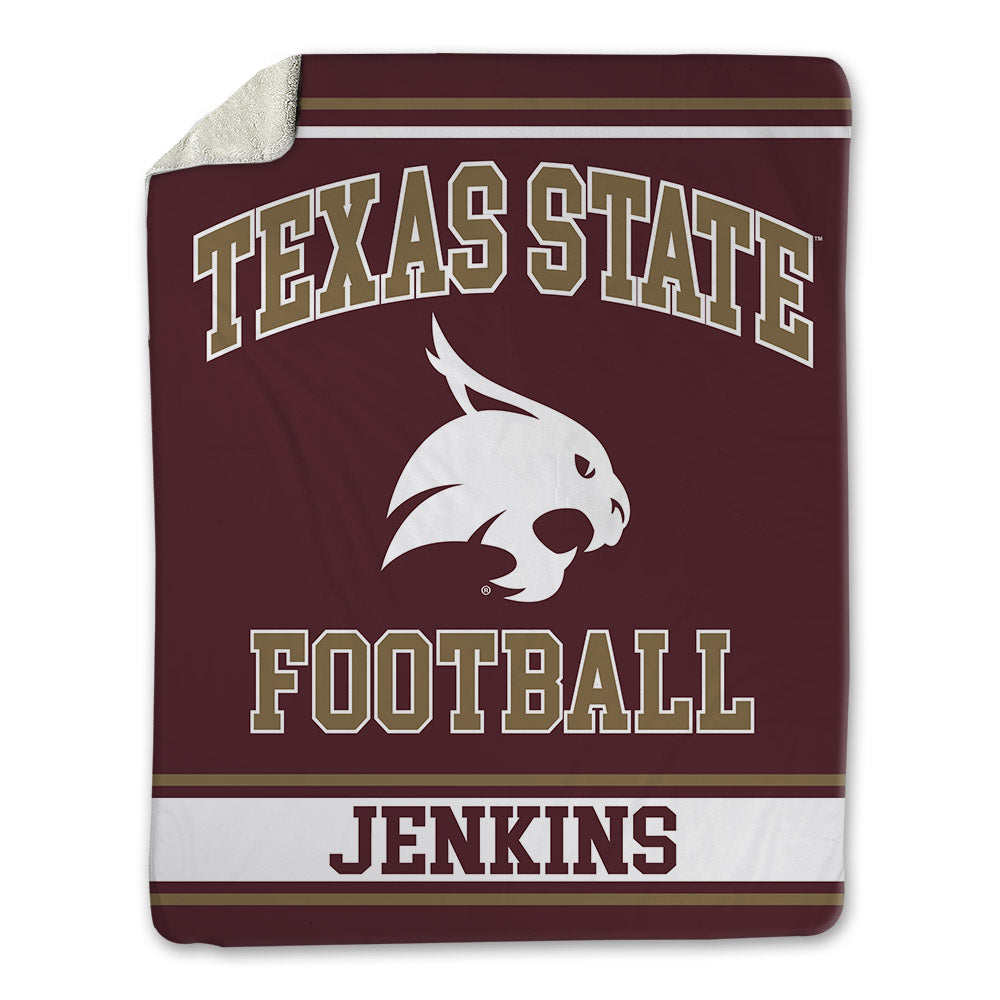Texas State - NCAA Football : Jaylen Jenkins - Blanket-0
