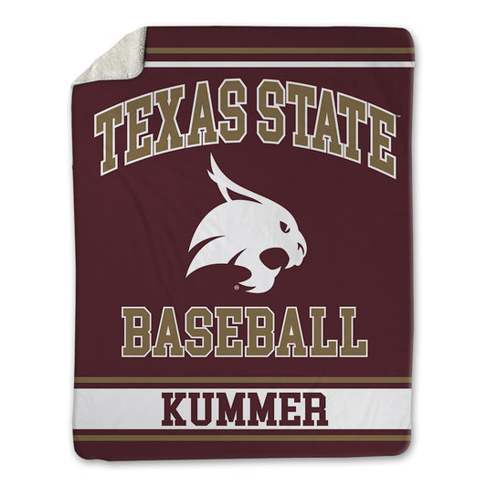 Texas State - NCAA Baseball : Theo Kummer - Blanket-0