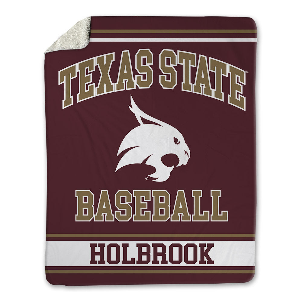 Texas State - NCAA Baseball : Nicholas Holbrook - Blanket-0