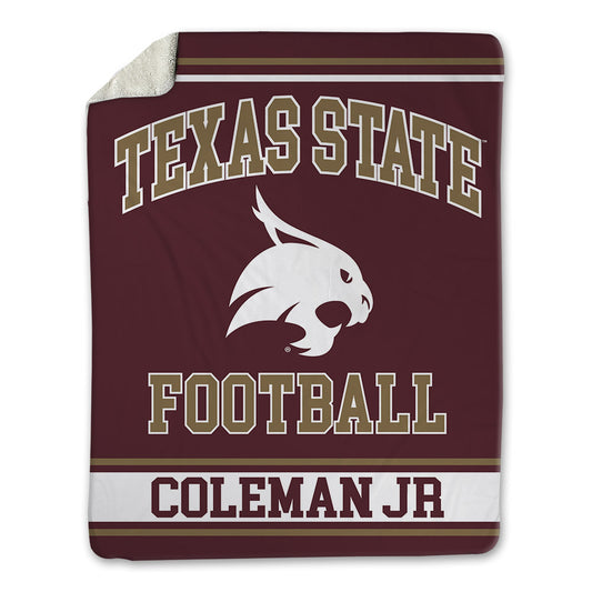 Texas State - NCAA Football : Shon Coleman Jr - Blanket-0