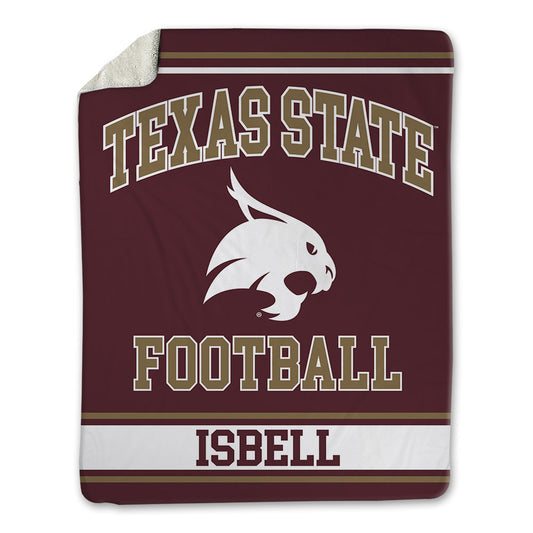 Texas State - NCAA Football : Blake Isbell - Blanket-0