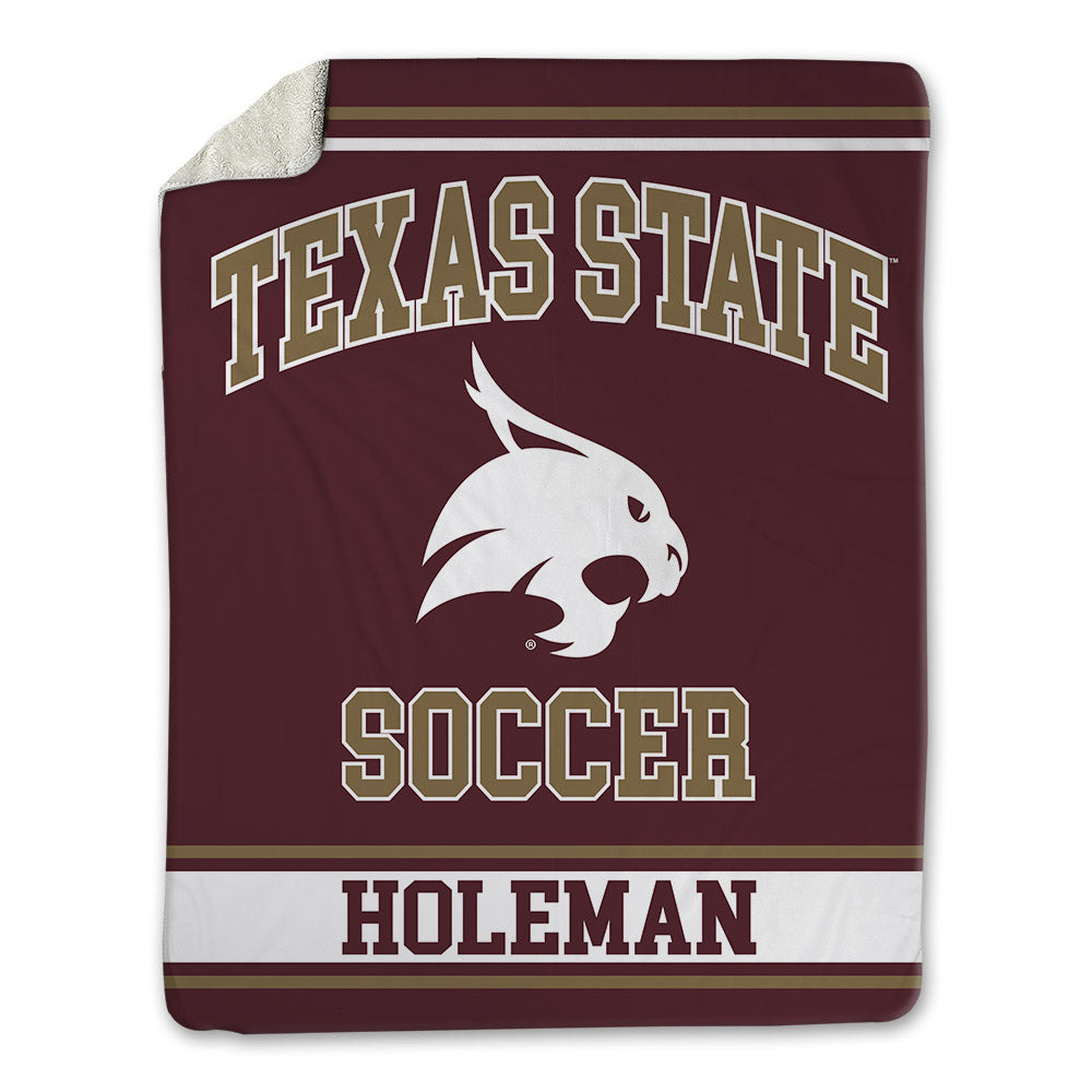 Texas State - NCAA Women's Soccer : Anna Mae Holeman - Blanket-0