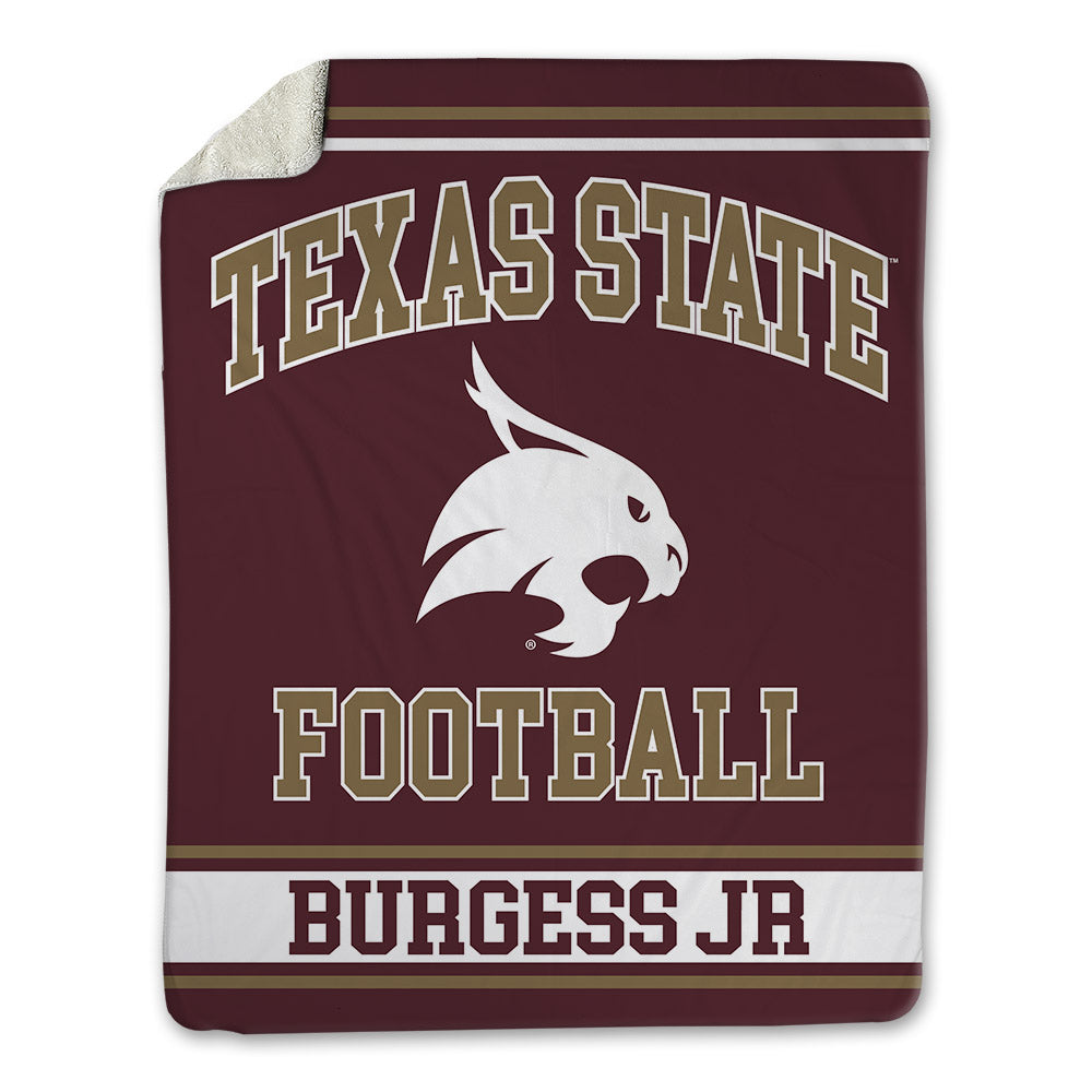 Texas State - NCAA Football : Torrance Burgess Jr - Blanket-0