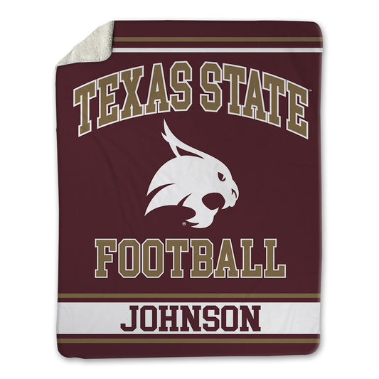 Texas State - NCAA Football : Caleb Johnson - Blanket-0