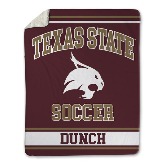 Texas State - NCAA Women's Soccer : Anna Dunch - Blanket-0