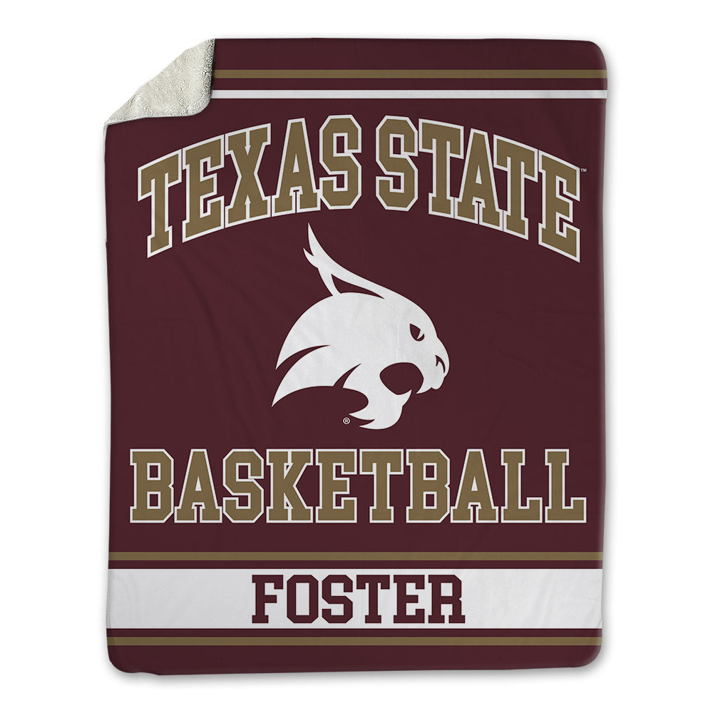 Texas State - NCAA Women's Basketball : Jaylin Foster - Blanket-0