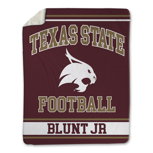 Texas State - NCAA Football : John Blunt Jr - Blanket-0