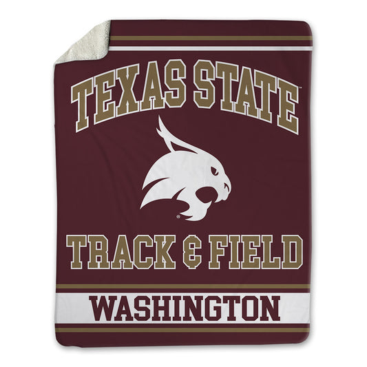 Texas State - NCAA Women's Track & Field : Sanaa Washington - Blanket-0
