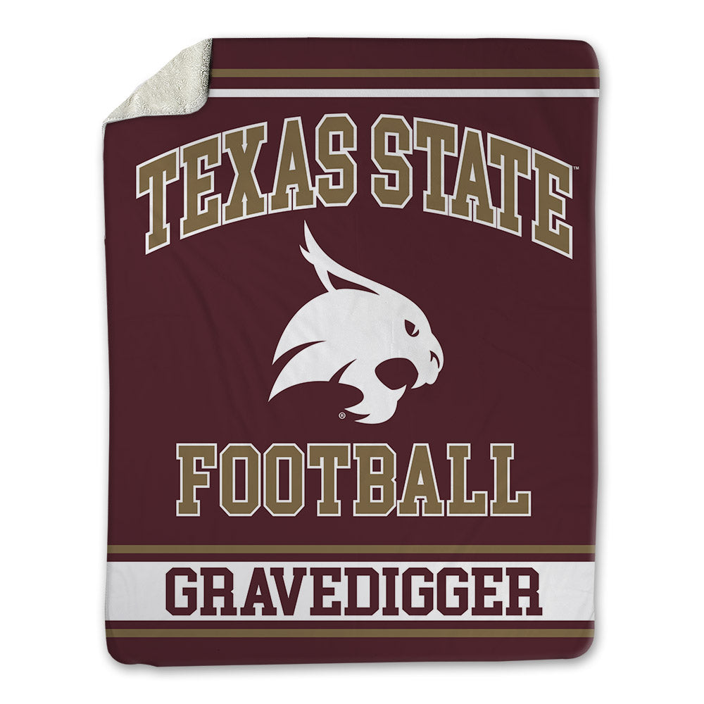 Texas State - NCAA Football : Ashtyn Gravedigger - Blanket-0