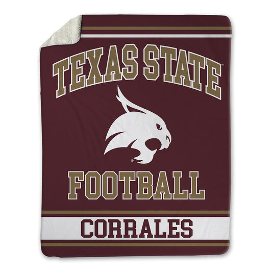 Texas State - NCAA Football : Beau Corrales - Blanket-0