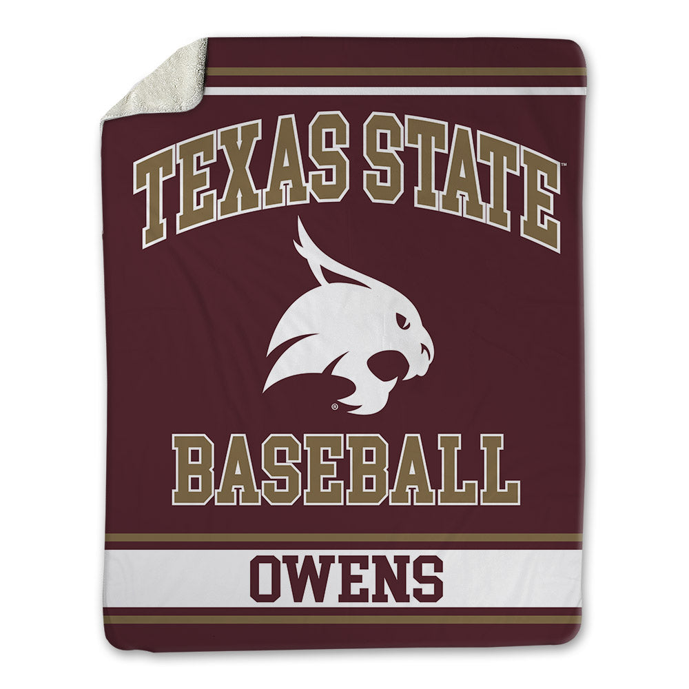 Texas State - NCAA Baseball : Marsha Owens - Blanket-0