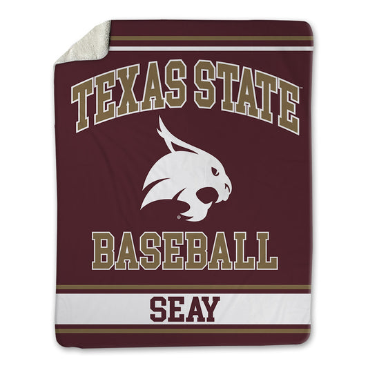 Texas State - NCAA Baseball : Taylor Seay - Blanket-0