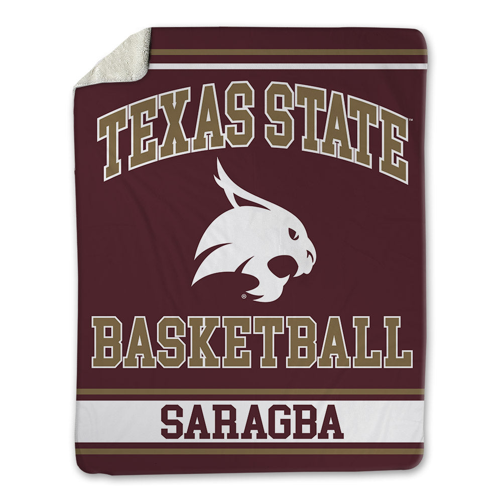 Texas State - NCAA Men's Basketball : Bessanty Saragba - Blanket-0