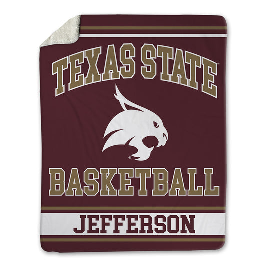 Texas State - NCAA Women's Basketball : Timia Jefferson - Blanket-0