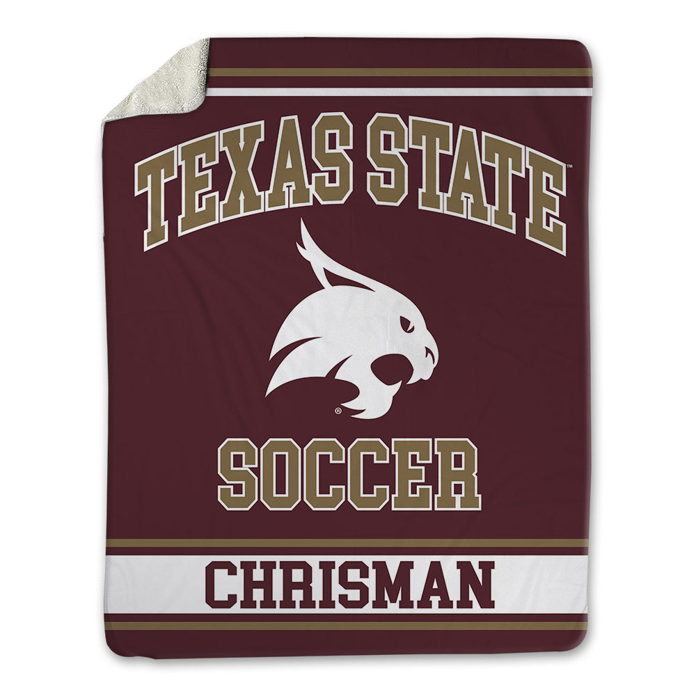 Texas State - NCAA Women's Soccer : Katelyn Chrisman - Blanket-0