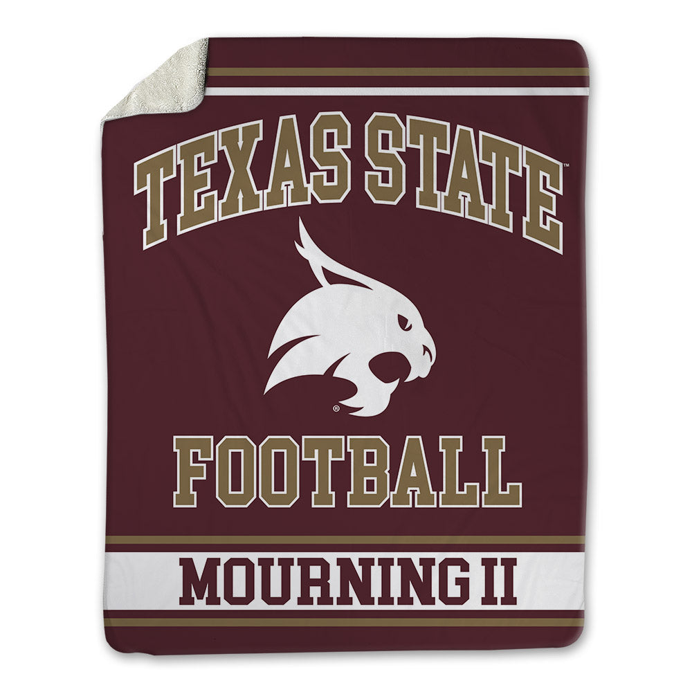 Texas State - NCAA Football : Derick Mourning II - Blanket-0